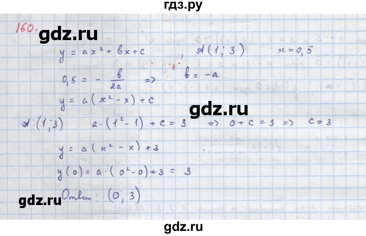 ГДЗ по алгебре 9 класс Макарычев  Углубленный уровень упражнение - 160, Решебник к учебнику 2022
