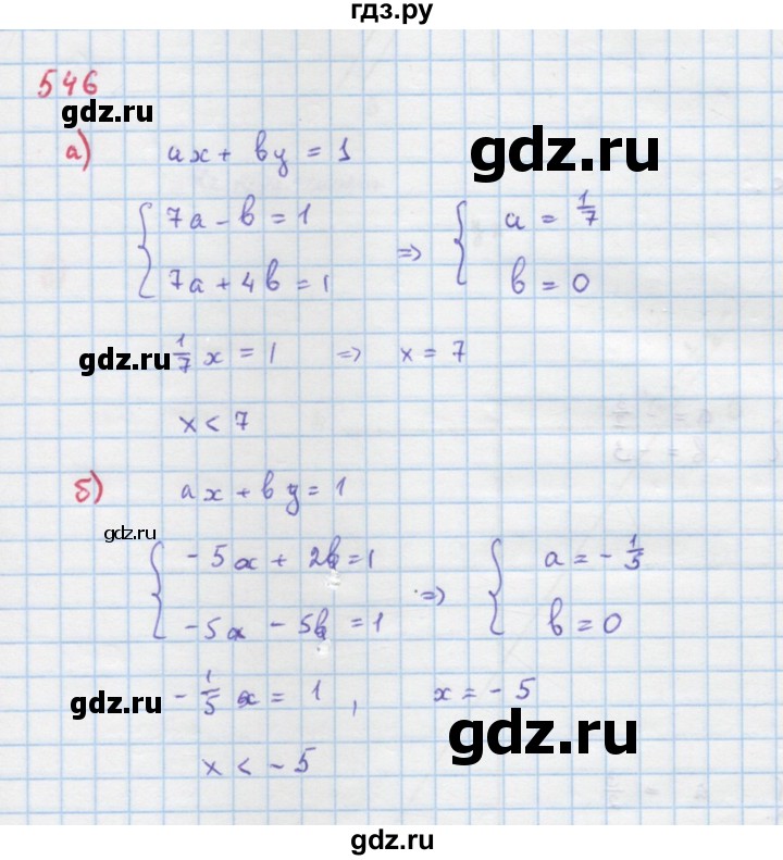 ГДЗ по алгебре 9 класс Макарычев  Углубленный уровень упражнение - 546, Решебник к учебнику 2022