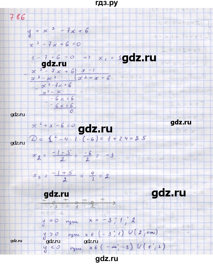 ГДЗ по алгебре 9 класс Макарычев  Углубленный уровень упражнение - 786, Решебник к учебнику 2022