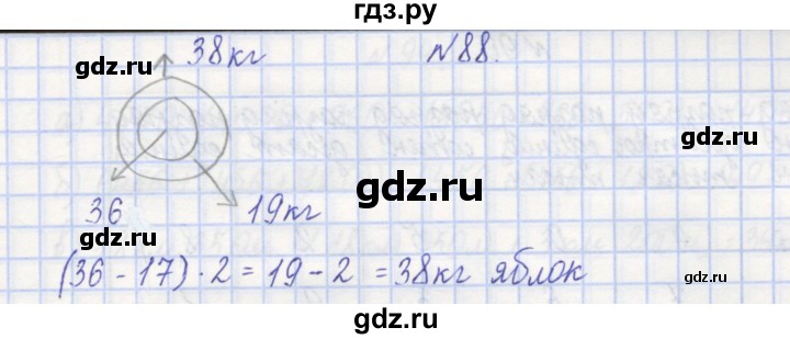 ГДЗ по математике 3 класс Захарова тетрадь для самостоятельной работы  часть 1. задание - 88, Решебник №1