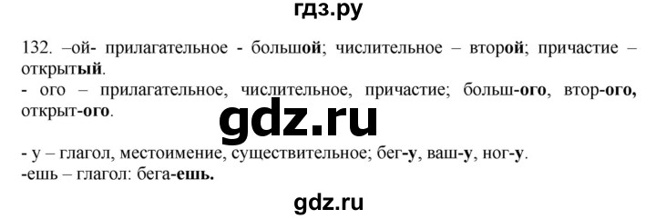 ГДЗ по русскому языку 6 класс Быстрова   часть 1 / упражнение - 132, Решебник №1 к учебнику 2014