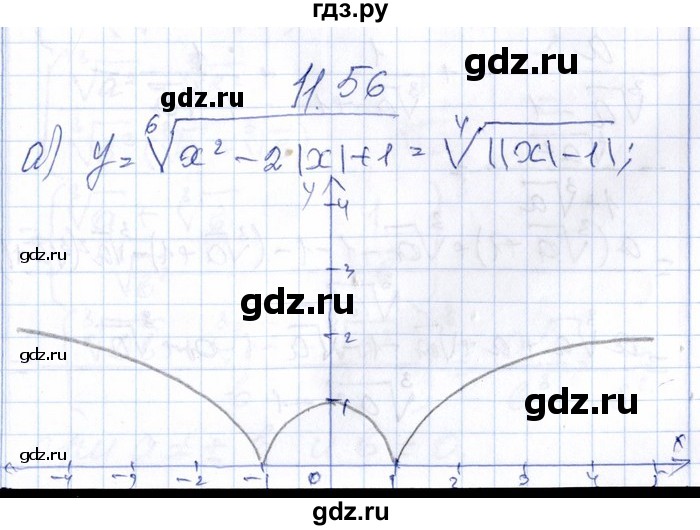 ГДЗ по алгебре 8‐9 класс Галицкий Сборник задач  § 11 - 11.56, Решебник №1