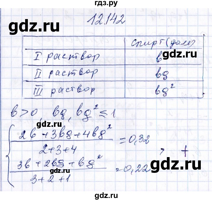 ГДЗ по алгебре 8‐9 класс Галицкий Сборник задач  § 12 - 12.142, Решебник №1