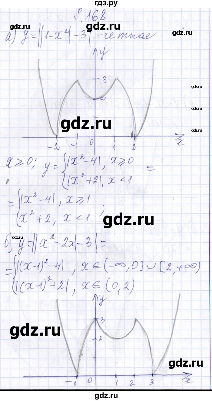 ГДЗ по алгебре 8‐9 класс Галицкий Сборник задач  § 8 - 8.168, Решебник №1