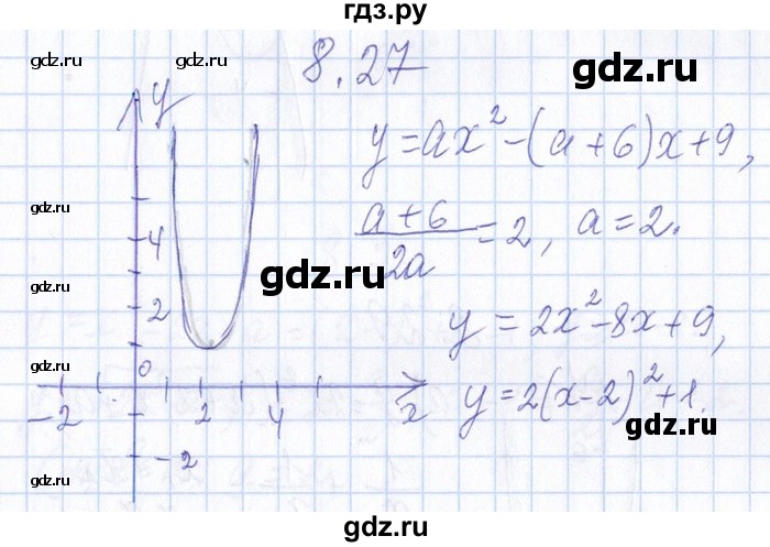 ГДЗ по алгебре 8‐9 класс Галицкий Сборник задач  § 8 - 8.27, Решебник №1