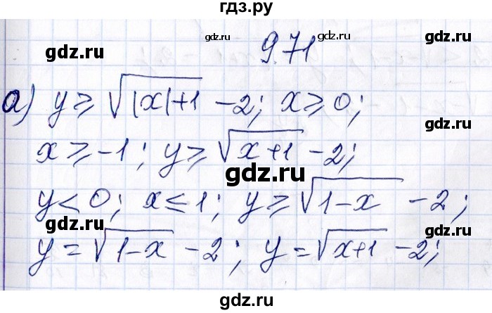 ГДЗ по алгебре 8‐9 класс Галицкий Сборник задач  § 9 - 9.71, Решебник №1