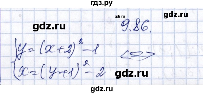 ГДЗ по алгебре 8‐9 класс Галицкий Сборник задач  § 9 - 9.86, Решебник №1