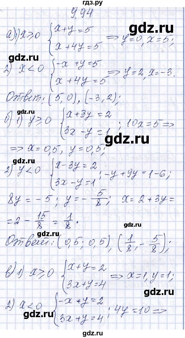 ГДЗ по алгебре 8‐9 класс Галицкий Сборник задач  § 9 - 9.94, Решебник №1
