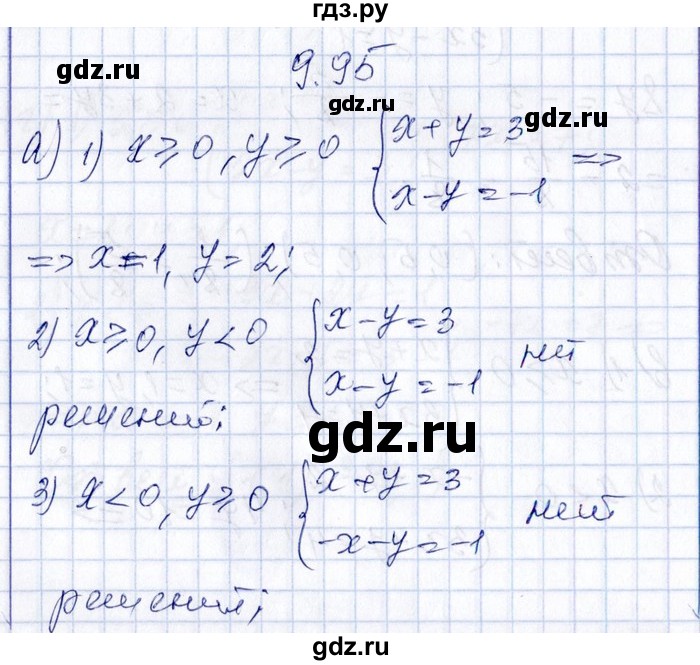 ГДЗ по алгебре 8‐9 класс Галицкий Сборник задач  § 9 - 9.95, Решебник №1