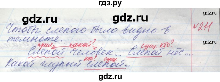 ГДЗ по русскому языку 4 класс Нечаева   упражнение - 211, Решебник №1