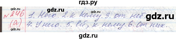 ГДЗ по русскому языку 4 класс Нечаева   упражнение - 246, Решебник №1