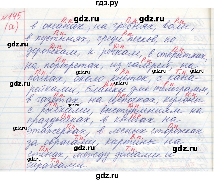 ГДЗ по русскому языку 4 класс Нечаева   упражнение - 145, Решебник №1 2014