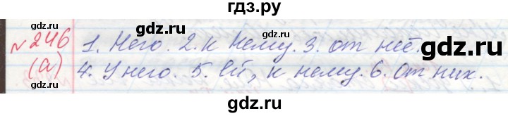 ГДЗ по русскому языку 4 класс Нечаева   упражнение - 246, Решебник №1 2014