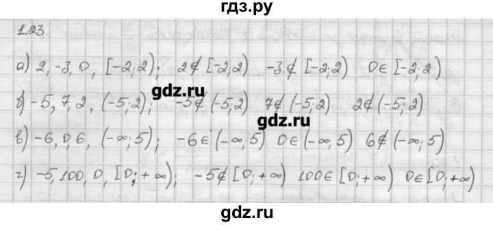 ГДЗ по алгебре 10 класс Никольский   § 1. действительные числа. - 1.23, Решебник