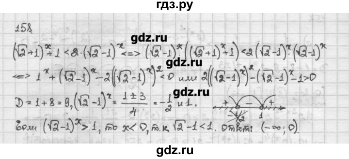 ГДЗ по алгебре 10 класс Никольский   задание для повторения - 158, Решебник