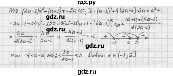 ГДЗ по алгебре 10 класс Никольский   задание для повторения - 347, Решебник