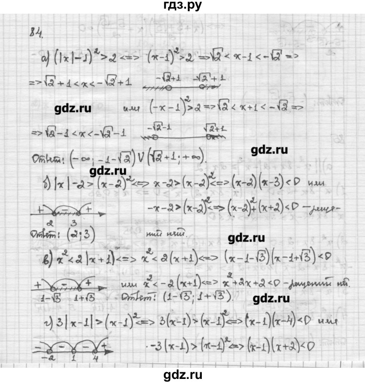 ГДЗ по алгебре 10 класс Никольский   задание для повторения - 84, Решебник