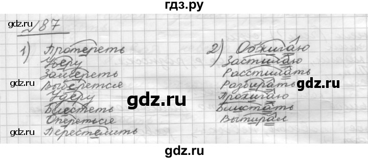 ГДЗ по русскому языку 5 класс Шмелев   глава 8 / упражнение - 87, Решебник