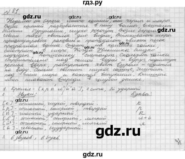 ГДЗ по русскому языку 5 класс Шмелев   глава 2 / упражнение - 81, Решебник