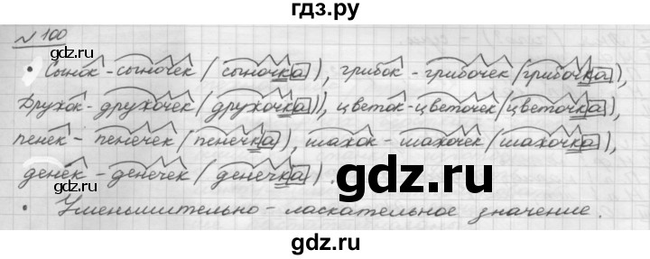 ГДЗ по русскому языку 5 класс Шмелев   глава 6 / упражнение - 100, Решебник
