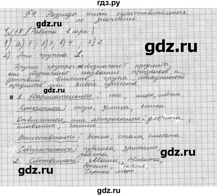 ГДЗ по русскому языку 5 класс Шмелев   глава 6 / упражнение - 18, Решебник