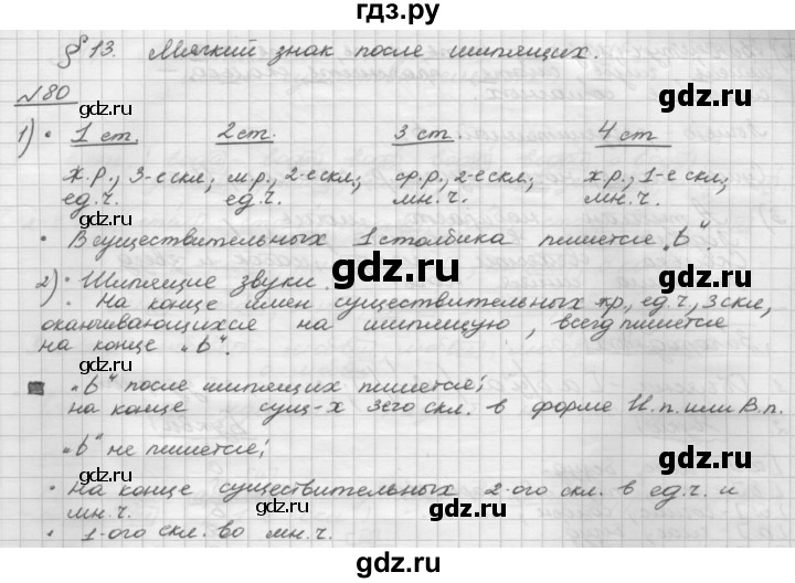 ГДЗ по русскому языку 5 класс Шмелев   глава 6 / упражнение - 80, Решебник