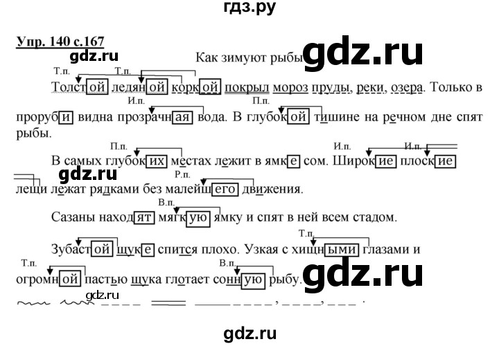 Русский язык 4 класс упражнение 140