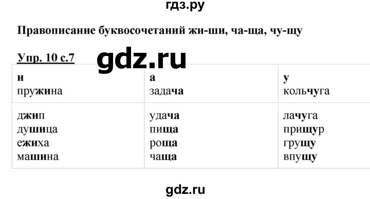ГДЗ по русскому языку 2 класс  Канакина рабочая тетрадь  часть 2. упражнение - 10, Решебник №1 к тетради 2015