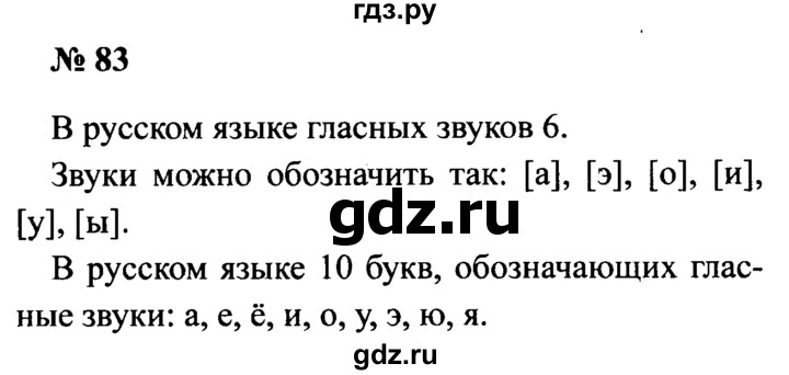 ГДЗ по русскому языку 2 класс  Канакина рабочая тетрадь  часть 1. упражнение - 83, Решебник 2015 №3