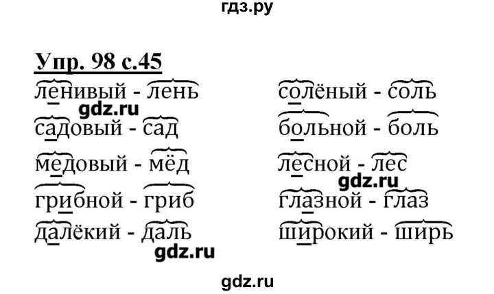 4 класс номер 98. Гдз по русскому языку рабочая тетрадь номер 101. 5 Класс по русскому языку номер 98. Упр 98 по русскому языку 2 класс. Гдз 5 класс русский язык часть 1 номер 98.