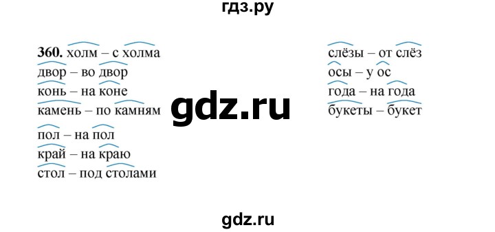 ГДЗ по русскому языку 2 класс  Соловейчик   упражнение - 360, Решебник 2023