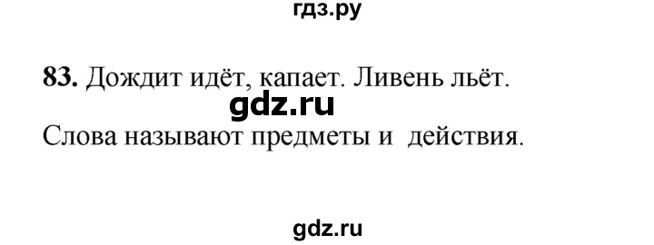 ГДЗ по русскому языку 2 класс  Соловейчик   упражнение - 83, Решебник 2023