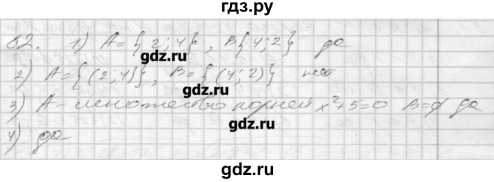 ГДЗ по алгебре 8 класс Мерзляк дидактические материалы  вариант 1 - 82, Решебник №1