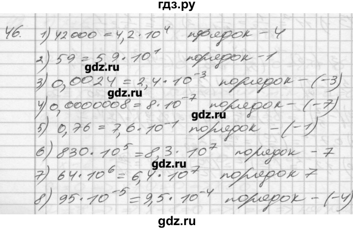 ГДЗ по алгебре 8 класс Мерзляк дидактические материалы  вариант 3 - 46, Решебник №1