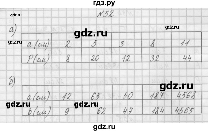 ГДЗ по математике 4 класс Захарова тетрадь для самостоятельной работы  часть 1. задание - 52, Решебник №1