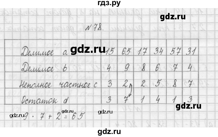 ГДЗ по математике 4 класс Захарова тетрадь для самостоятельной работы  часть 1. задание - 78, Решебник №1