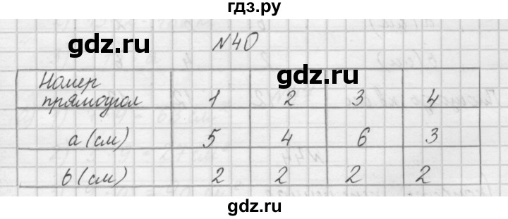 ГДЗ по математике 4 класс Захарова тетрадь для самостоятельной работы (Чекин)  часть 1. задание - 40, Решебник №1