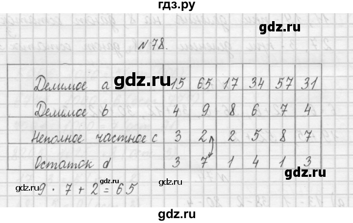 ГДЗ по математике 4 класс Захарова тетрадь для самостоятельной работы (Чекин)  часть 1. задание - 78, Решебник №1