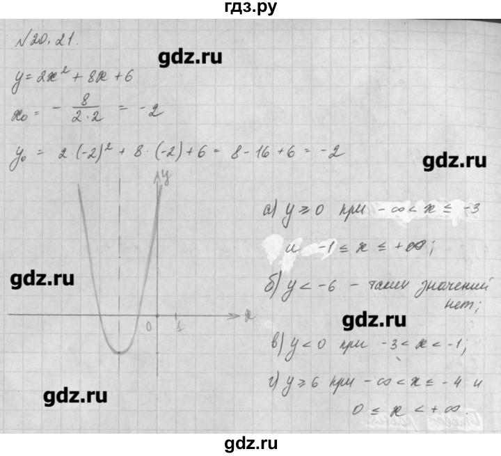 ГДЗ по алгебре 8 класс  Мордкович задачник Углубленный уровень § 20 - 21, Решебник №1