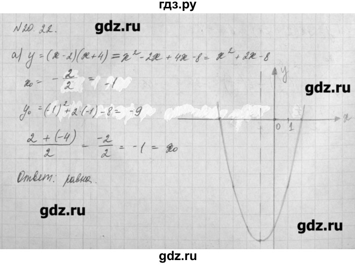 ГДЗ по алгебре 8 класс  Мордкович задачник Углубленный уровень § 20 - 22, Решебник №1