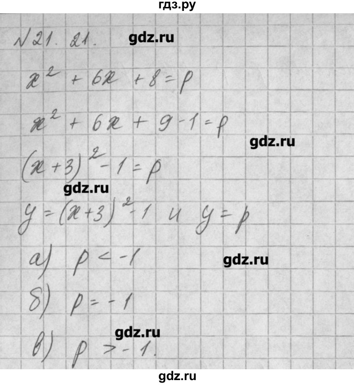 ГДЗ по алгебре 8 класс  Мордкович задачник Углубленный уровень § 21 - 21, Решебник №1