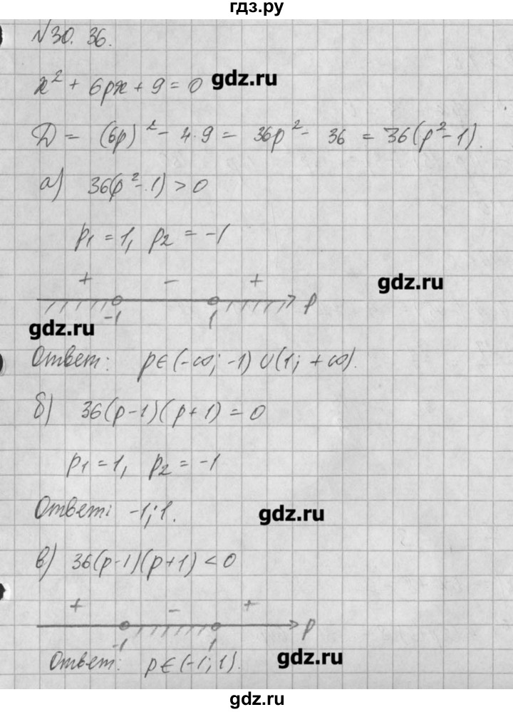 ГДЗ по алгебре 8 класс  Мордкович задачник Углубленный уровень § 30 - 36, Решебник №1