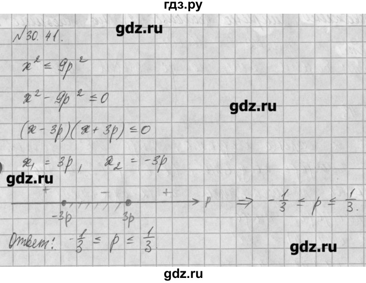 ГДЗ по алгебре 8 класс  Мордкович задачник Углубленный уровень § 30 - 41, Решебник №1