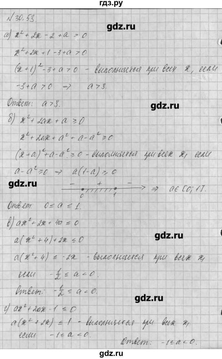 ГДЗ по алгебре 8 класс  Мордкович задачник Углубленный уровень § 30 - 53, Решебник №1