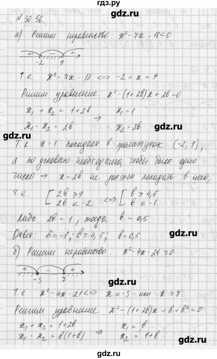 ГДЗ по алгебре 8 класс  Мордкович задачник Углубленный уровень § 30 - 56, Решебник №1