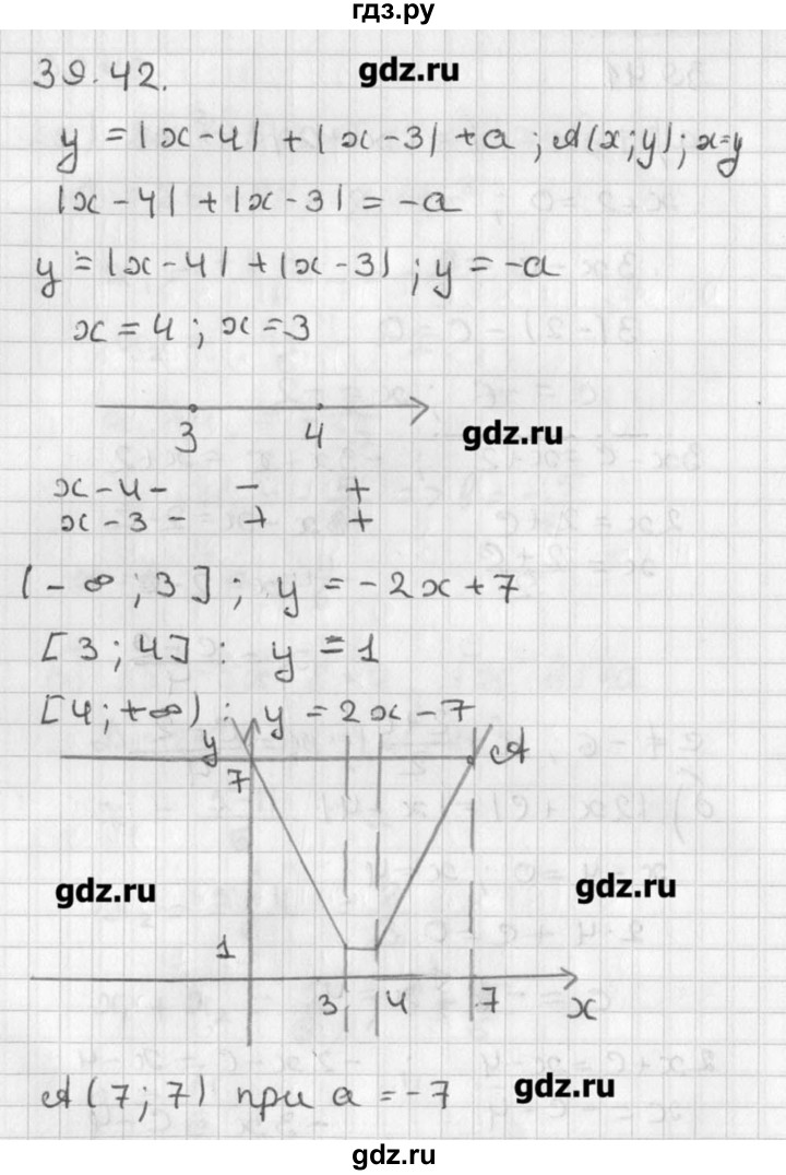 ГДЗ по алгебре 8 класс  Мордкович задачник Углубленный уровень § 39 - 42, Решебник №1