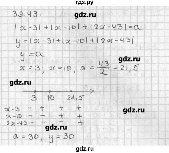 ГДЗ по алгебре 8 класс  Мордкович задачник Углубленный уровень § 39 - 43, Решебник №1