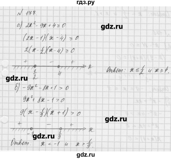 ГДЗ по алгебре 8 класс  Мордкович задачник Углубленный уровень итоговое повторение - 177, Решебник №1