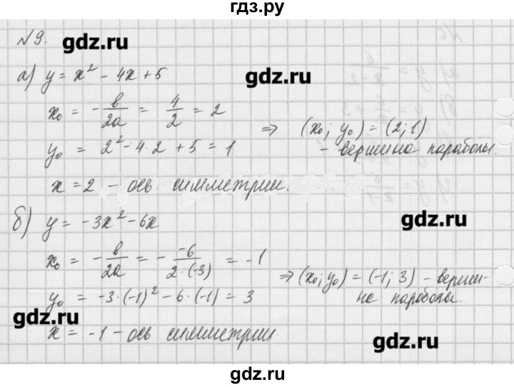 ГДЗ Итоговое Повторение 9 Алгебра 8 Класс Задачник Мордкович, Звавич