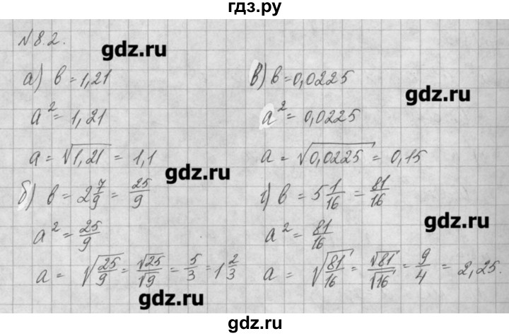 ГДЗ по алгебре 8 класс  Мордкович задачник Углубленный уровень § 8 - 2, Решебник №1